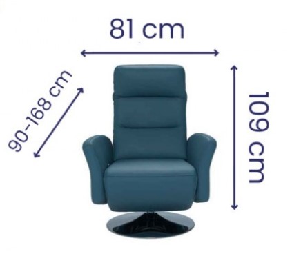Vero – Basilico forgó relax fotel – választható szövet (15)