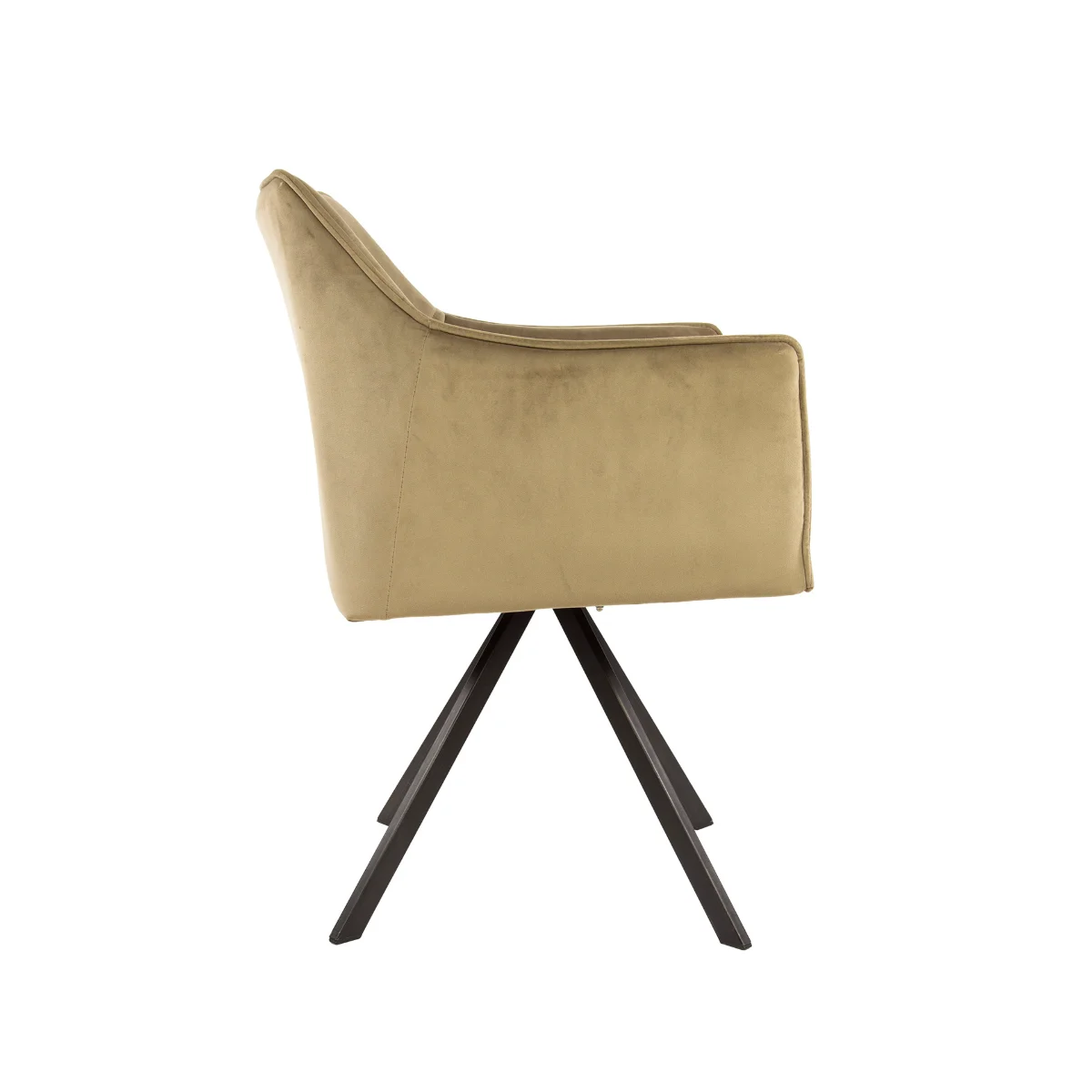 ZJL - 495455V ZORRON forgó étkezőszék - champagne velvet (1)