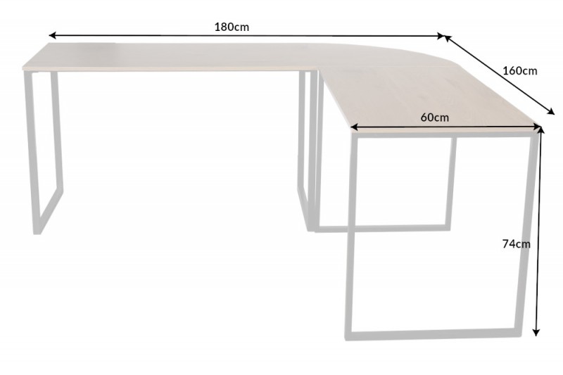 NVI – 40869 Big Deal Black íróasztal 180 – oak optik (5)