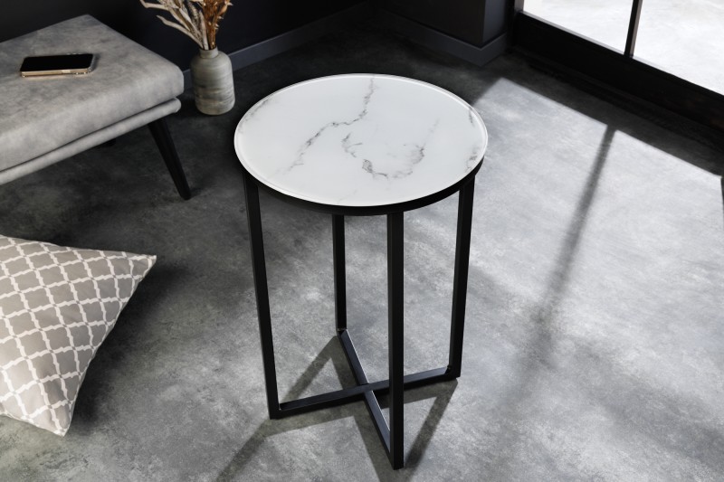 NVI – 42162 Elegance lerakóasztal ø40 – marble optik (5)