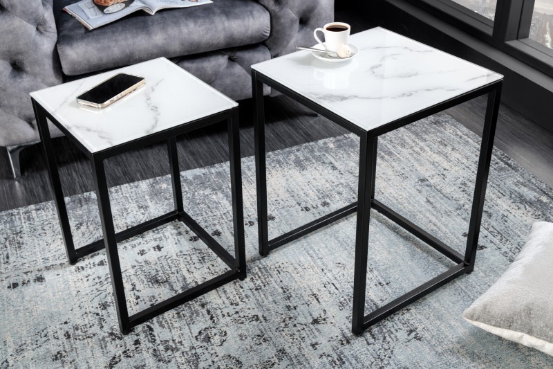 NVI – 42176 Elegance lerakóasztal-szett – marble optik (1)