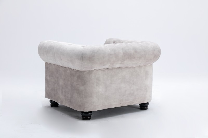 NVI - 42312 Chesterfield Velvet fotel - champagne velvet (6)