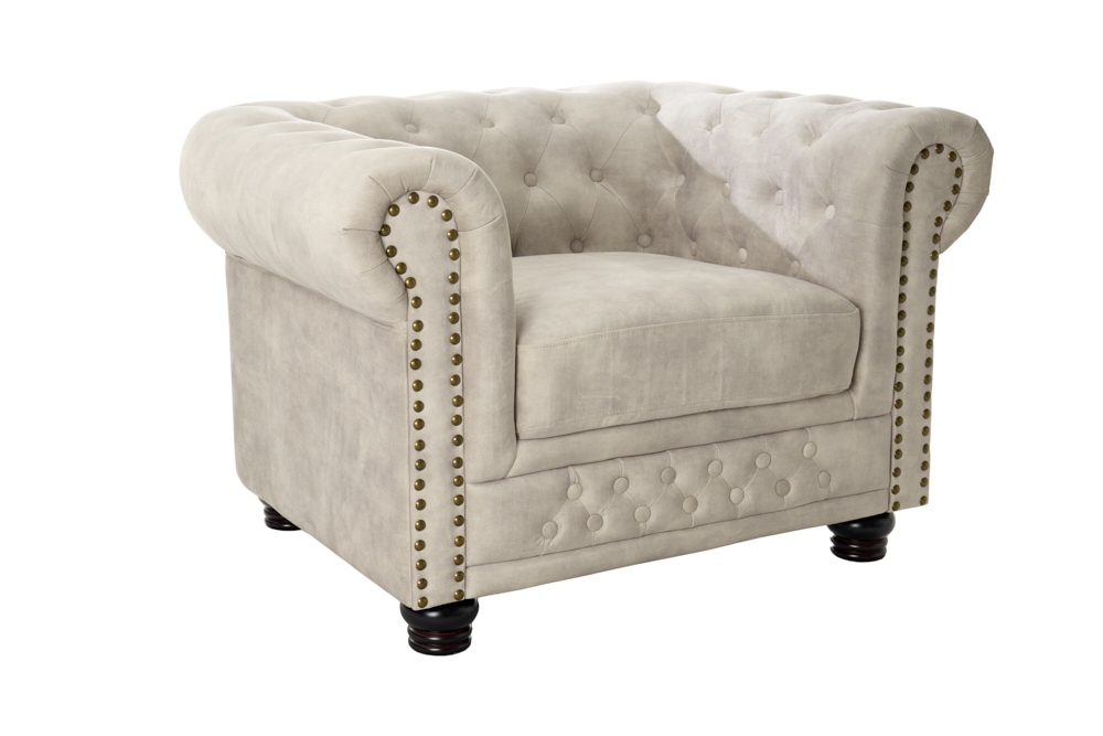 NVI - 42312 Chesterfield Velvet fotel - champagne velvet (8)