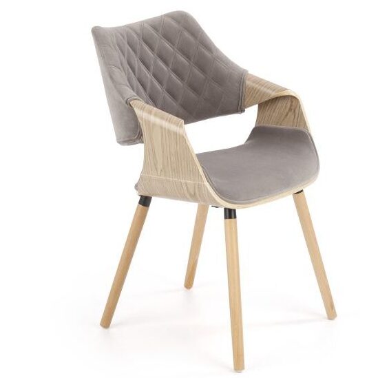 irfHalmar - K396 Oak étkezőszék - grey (1)