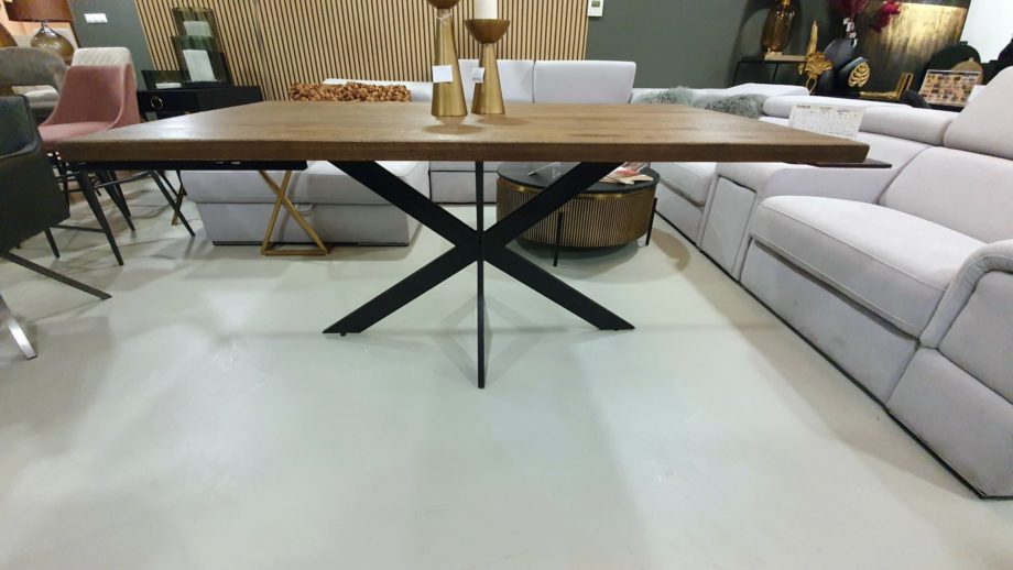 ECM – Spider 3 [8×2] fixbővíthető tölgyfa étkezőasztal – egyedi méretválasztható szín (1)