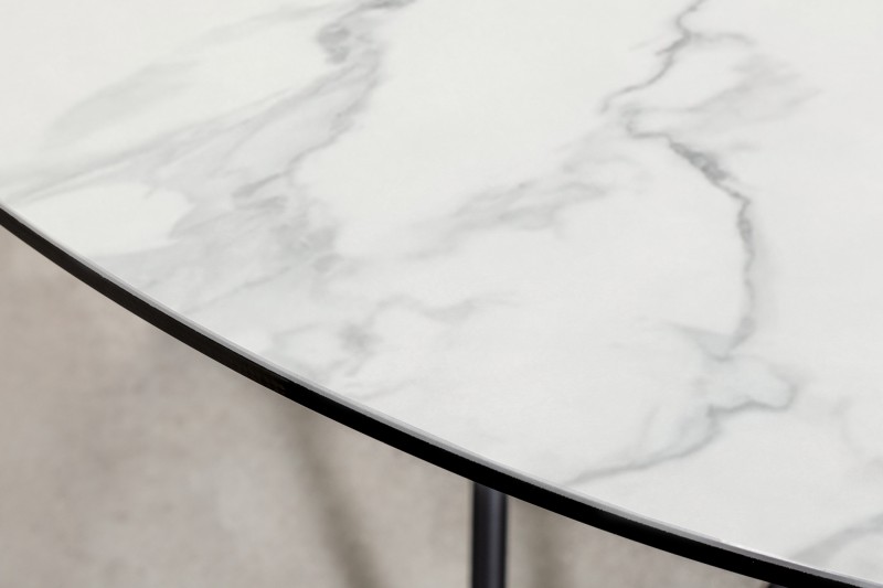 NVI – 42369 Circular Ceramics étkezőasztal ø120 – white marble (4)