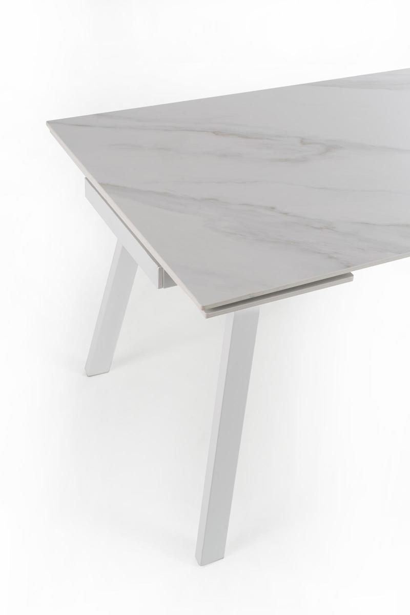 STN – Dylan 404MB kerámialapos bővíthető étkezőasztal 120-170 – white marble optik (3)
