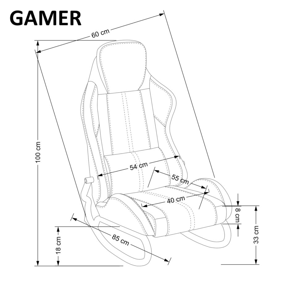 Halmar – Gamer alacsony gamer szék (12)