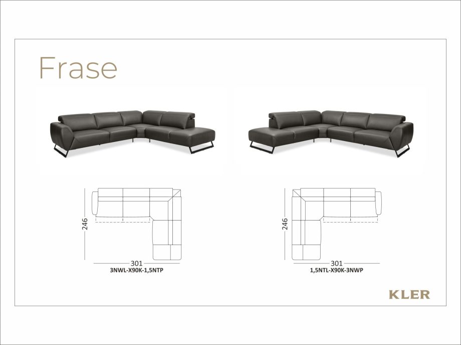 KLER – NEW! Kler Frase moduláris kanapé – választható összeállítás (30)