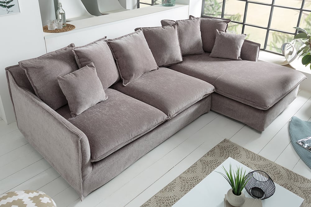NVI - 40674 Heaven sarokkanapé 255160 - taupe velvet (1)
