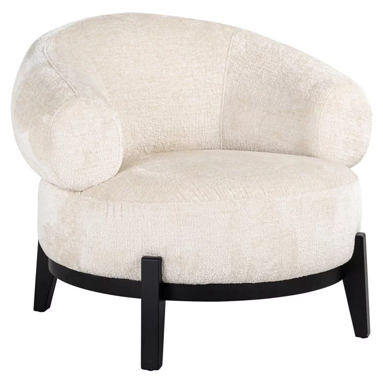 RICHMOND Interiors - S4704 Montana fotel - white chenille (1)