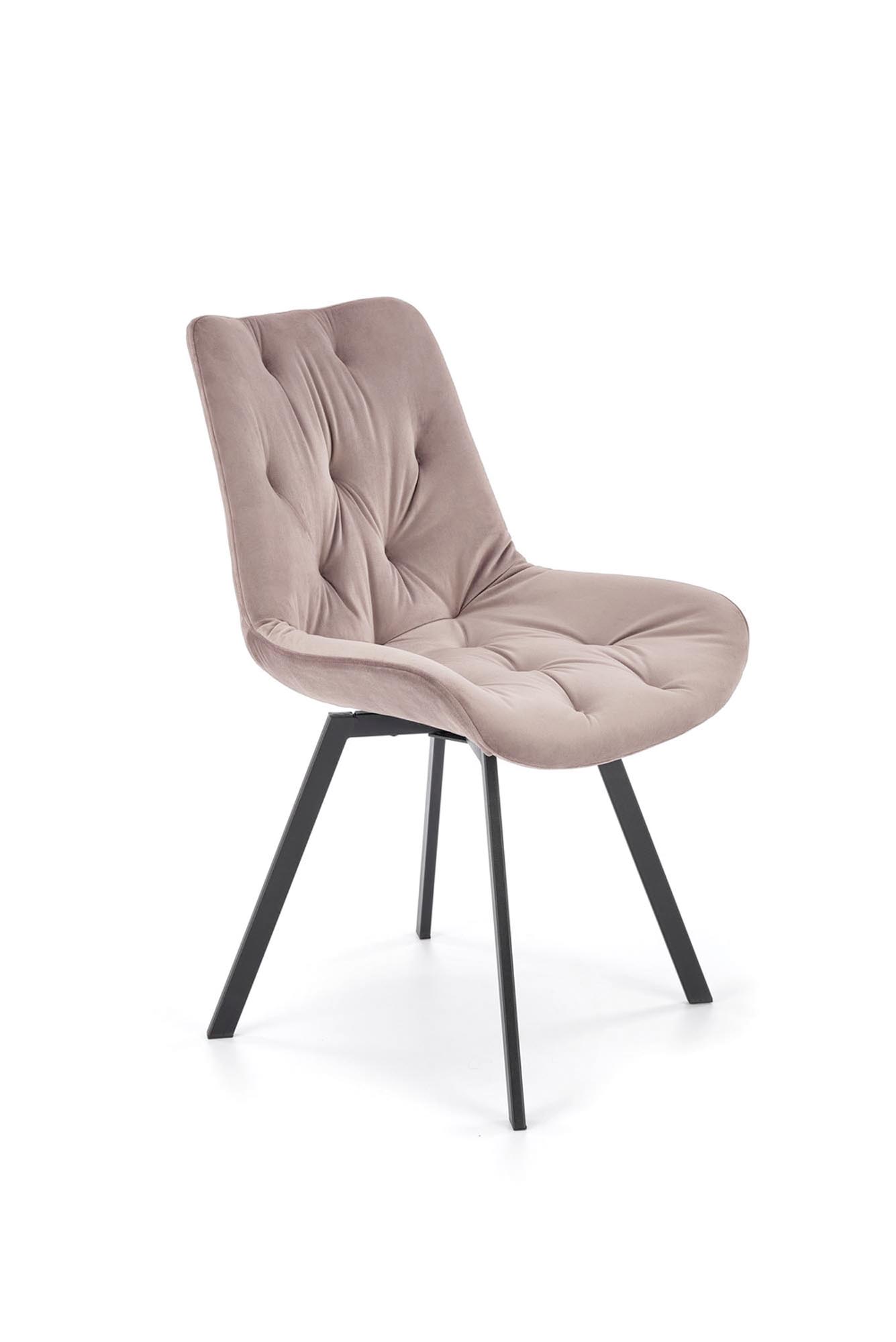 Halmar - K519 forgó étkezőszék - beige velvet (11)