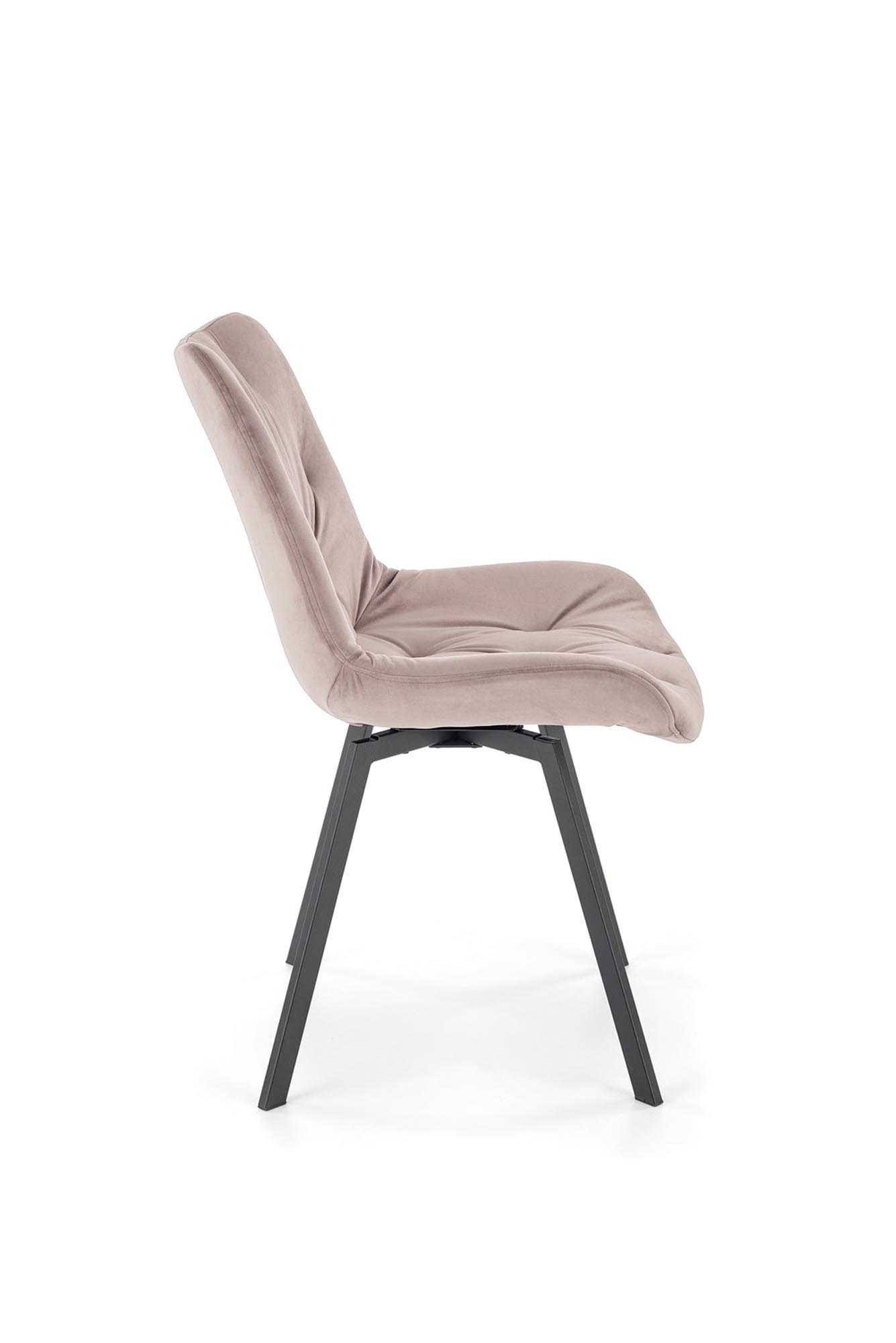 Halmar - K519 forgó étkezőszék - beige velvet (12)