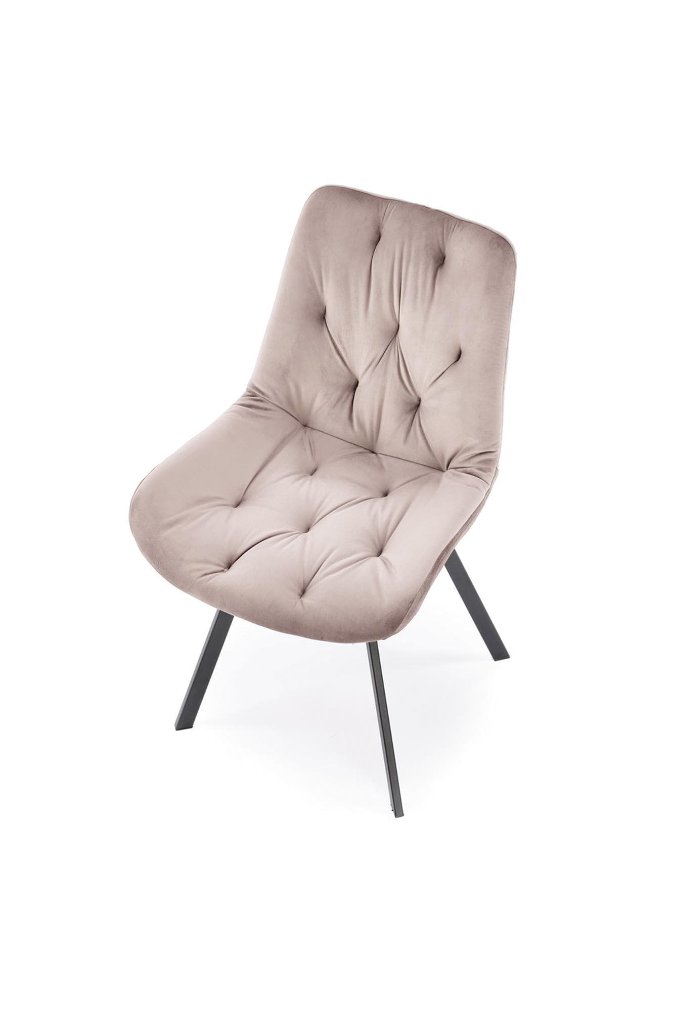 Halmar - K519 forgó étkezőszék - beige velvet (15)