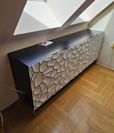 NVI - 44646 Vulcano White komód 180 - mangófa (5)