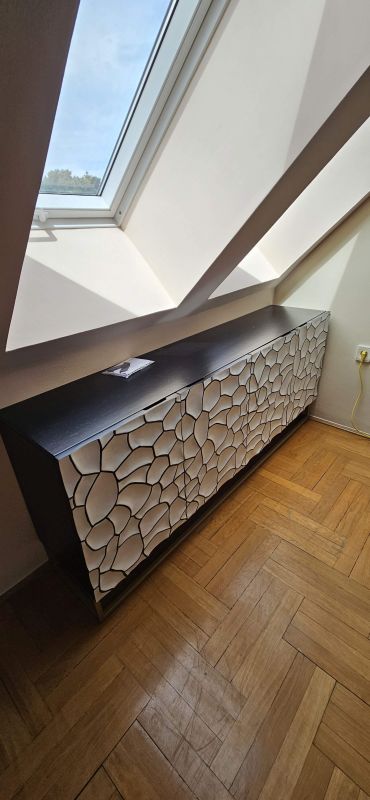 NVI - 44646 Vulcano White komód 180 - mangófa (6)