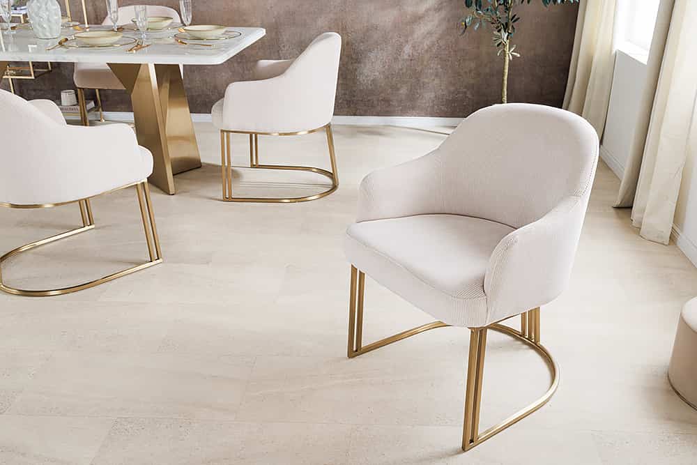 NVI - 46201 EXTRAVAGANCIA Champagne étkezőszék - beige cord (5)