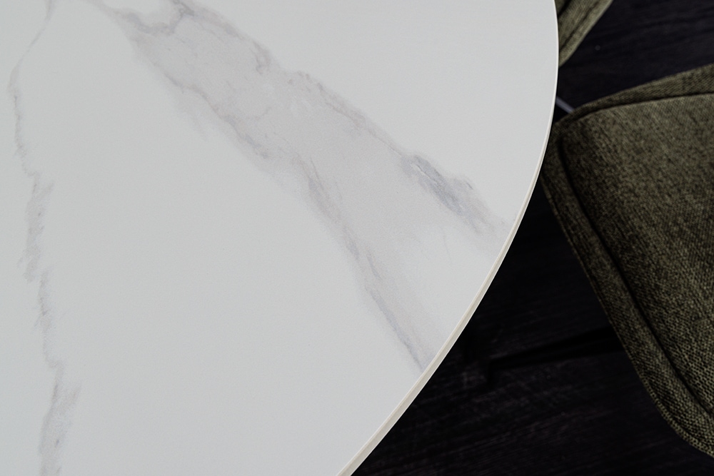 NVI - 46383 UNIQUE 3 kerek étkezőasztal ø120 - white marble (2)
