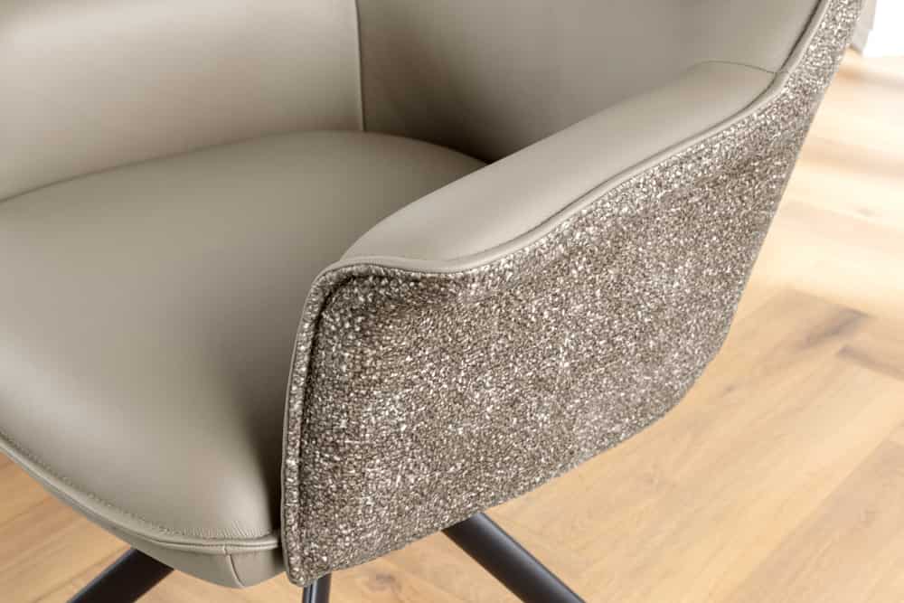 NVI - 46990 LE GRAND 1 forgó étkezőszék - taupeleather (4)