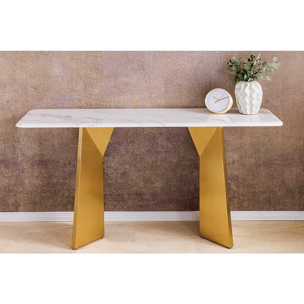 fokep_NVI - 45936 EXTRAVAGANCIA Champagne konzolasztal 140 - white marble (6)