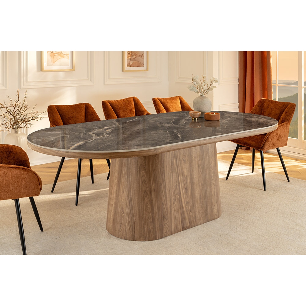 fokep_NVI - 46380 UNIQUE 4 Walnut étkezőasztal 200 - marble (7)