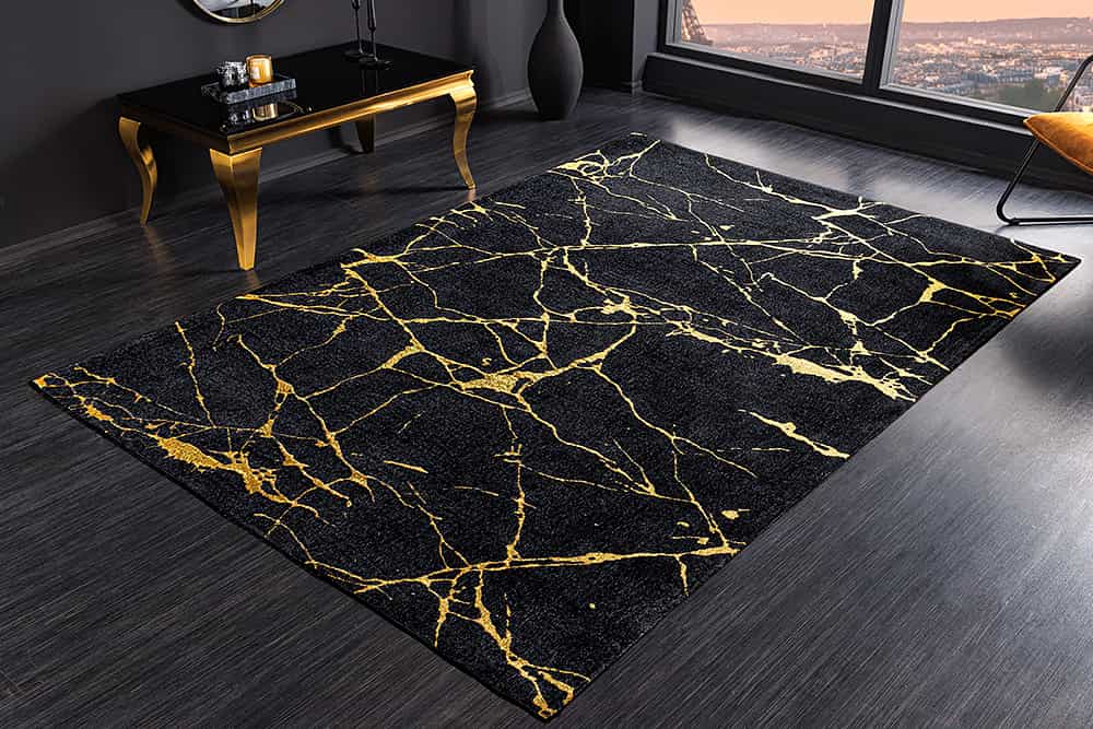 NVI - 43724 MARBLE Gold szőnyeg 240160 - black (3)