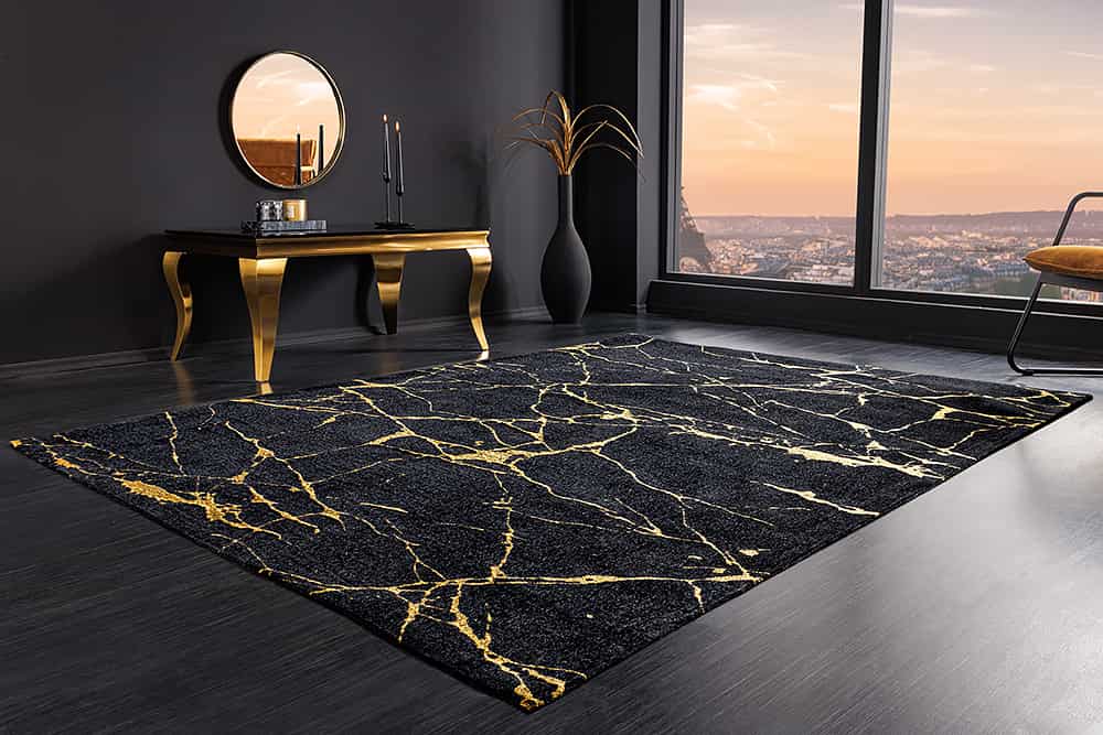 NVI - 43724 MARBLE Gold szőnyeg 240160 - black (5)