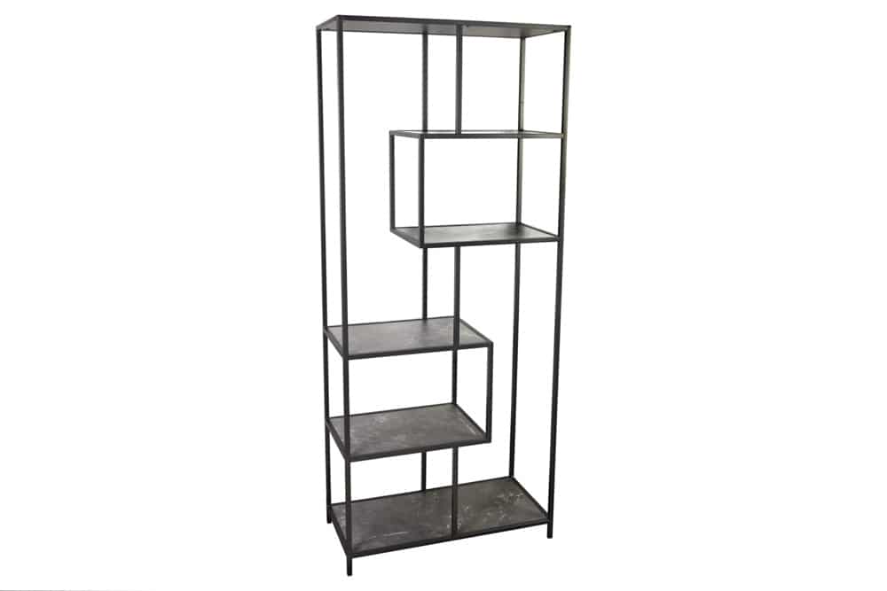 NVI - 44181 SLIM LINE polcrendszer 18575 - black marble look (2)