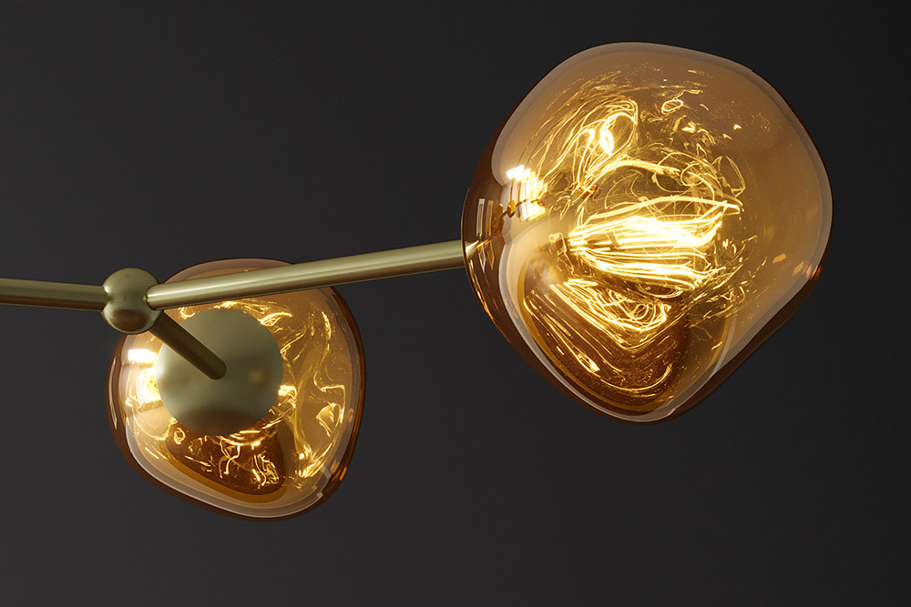NVI - 46020 LIQUID DIAMOND Gold függőlámpa 100 (5)