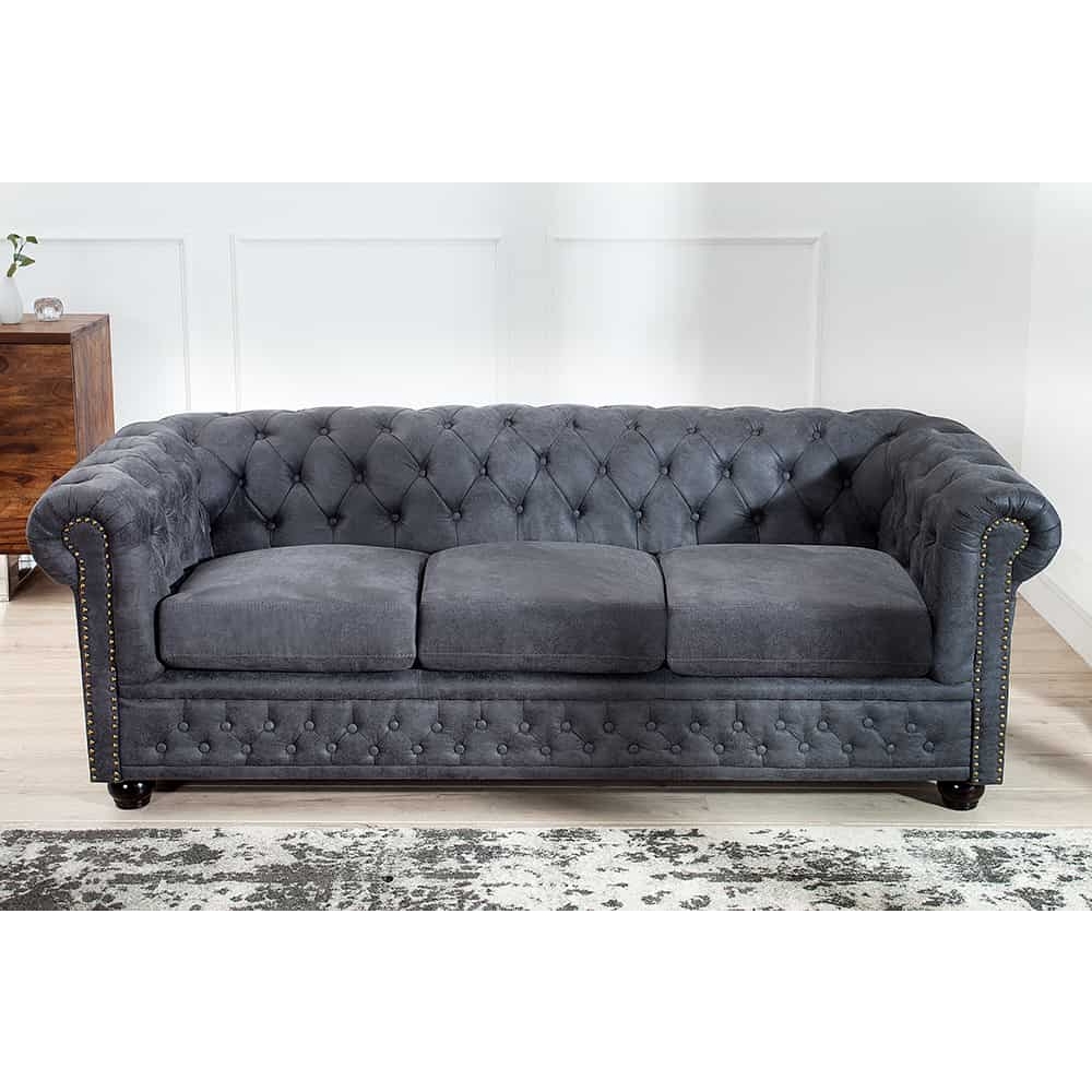 fokep_NVI - 37391 CHESTERFIELD II háromüléses kanapé 200 - grey (2)