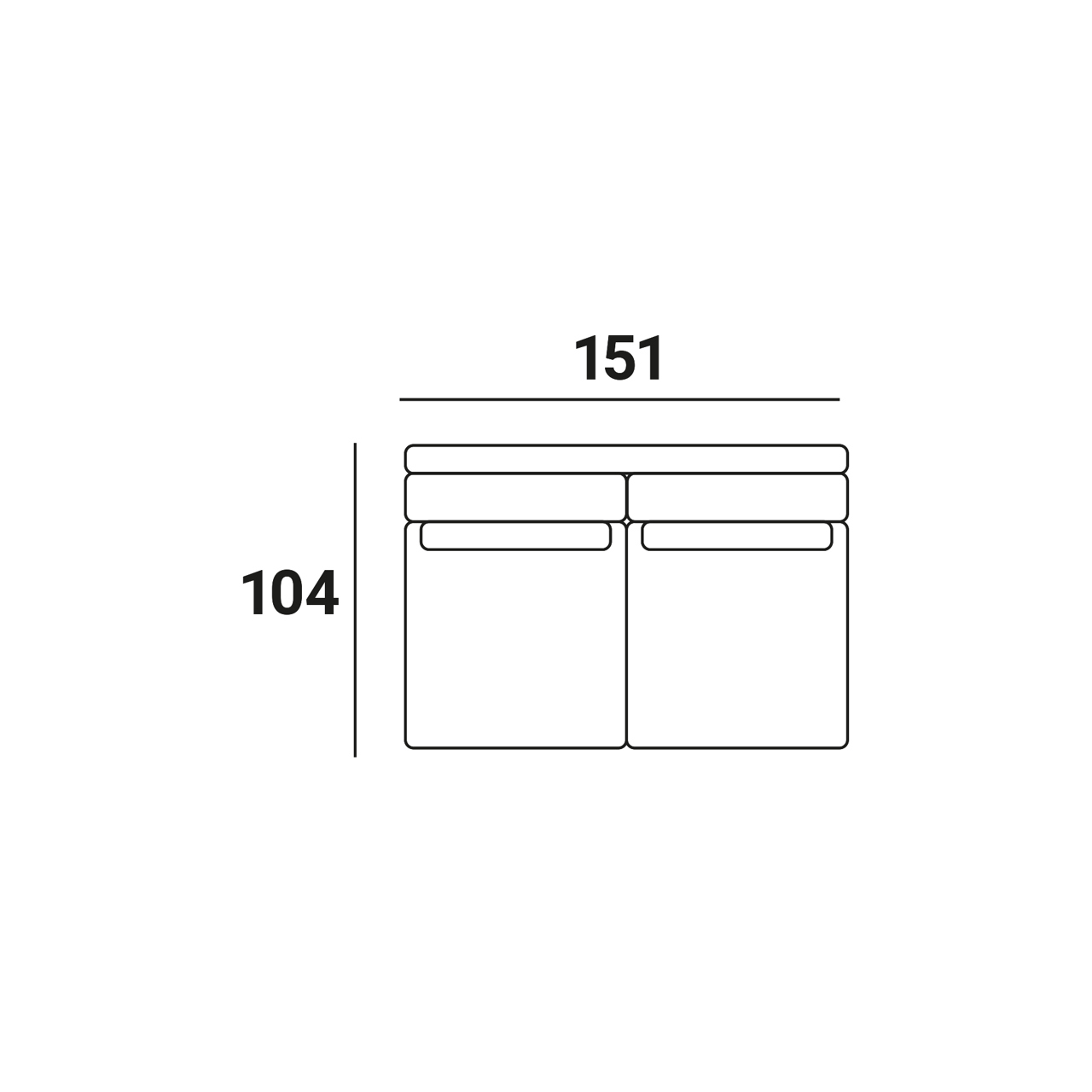 214268 - Sofa Boccaccia customized 2,5-seater without arms