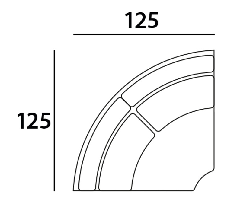 216121 - Sofa Bolica customized corner