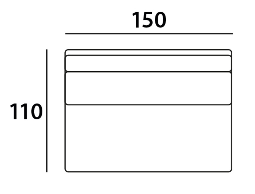 216124 - Sofa Bolica customized 2-seater without arms