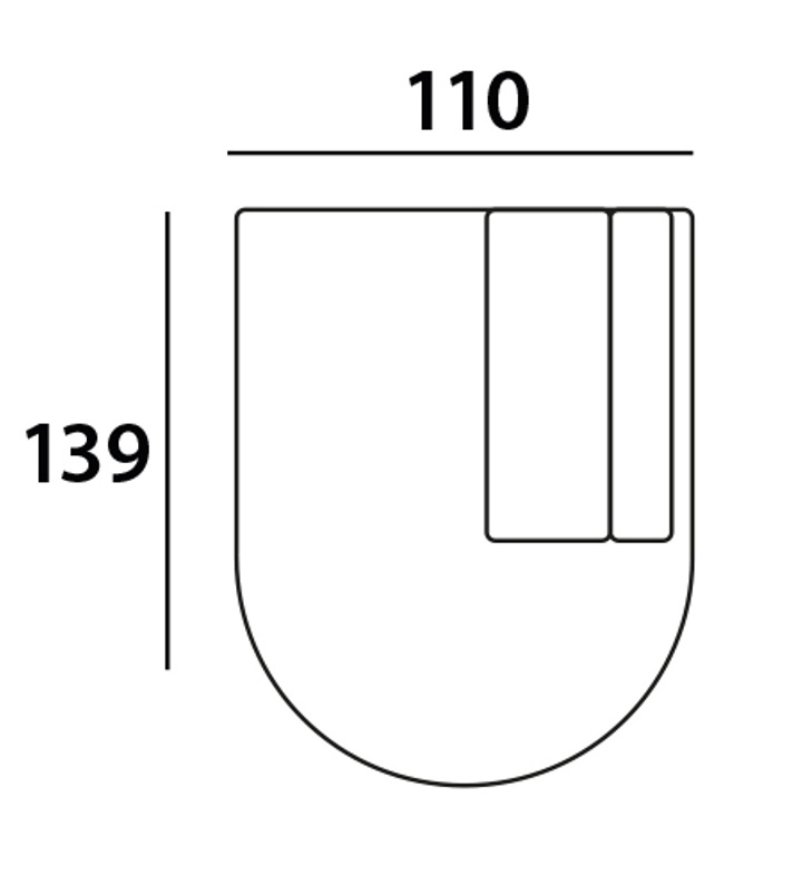 216126 - Sofa Bolica customized ottoman right