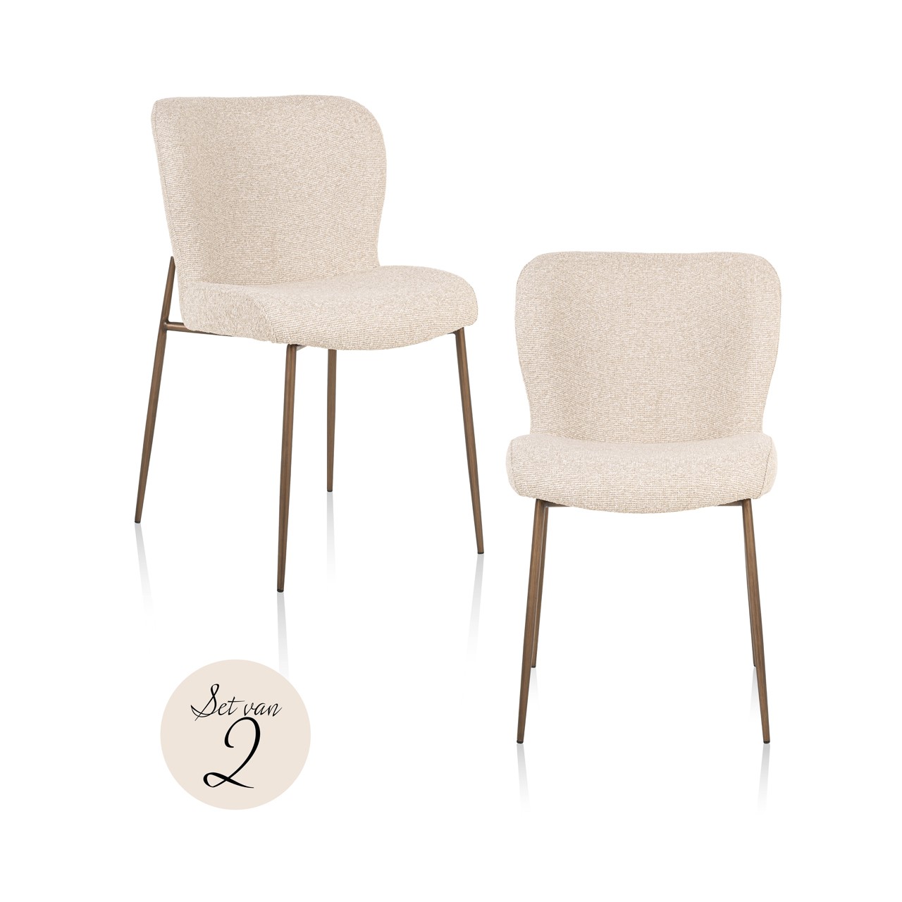RICHMOND Interiors - 213564 Odarby S4792 étkezőszék - biscotti (2)