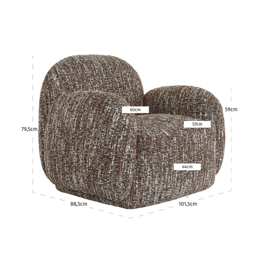RICHMOND Interiors - 214086 Roxy S4631 lounge fotel - terra magic (1)