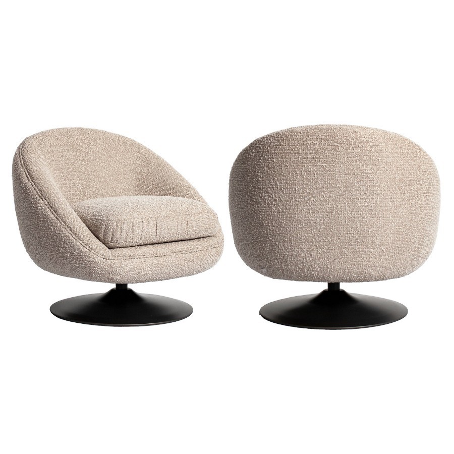 RICHMOND Interiors - 214116 Nodo forgó lounge fotel - natural chunky (5)