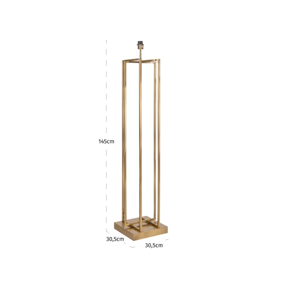 RICHMOND Interiors - 214468 Jalinia Brass Antique állólámpa (1)