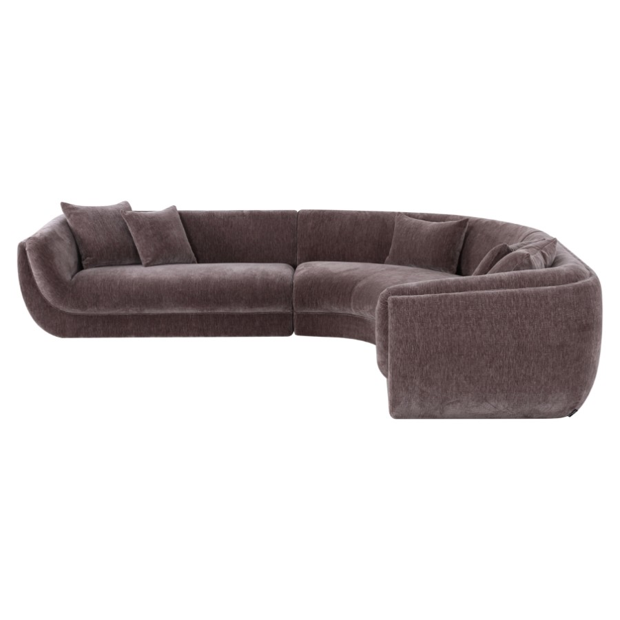 RICHMOND Interiors - 215516 Gianelle sarokkanapé 310 - dark brown (1)