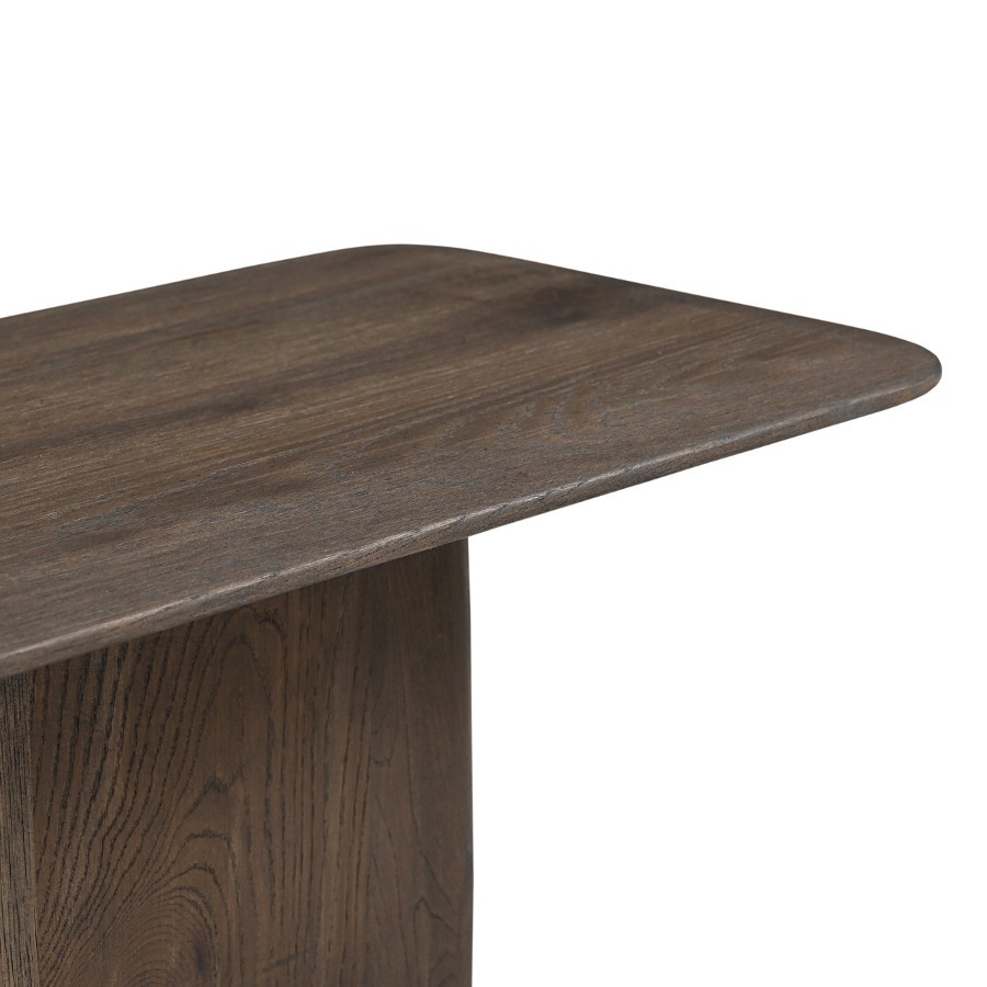 RICHMOND Interiors - 215599 Castello Oak konzolasztal 130 - smoked charchoal (5)