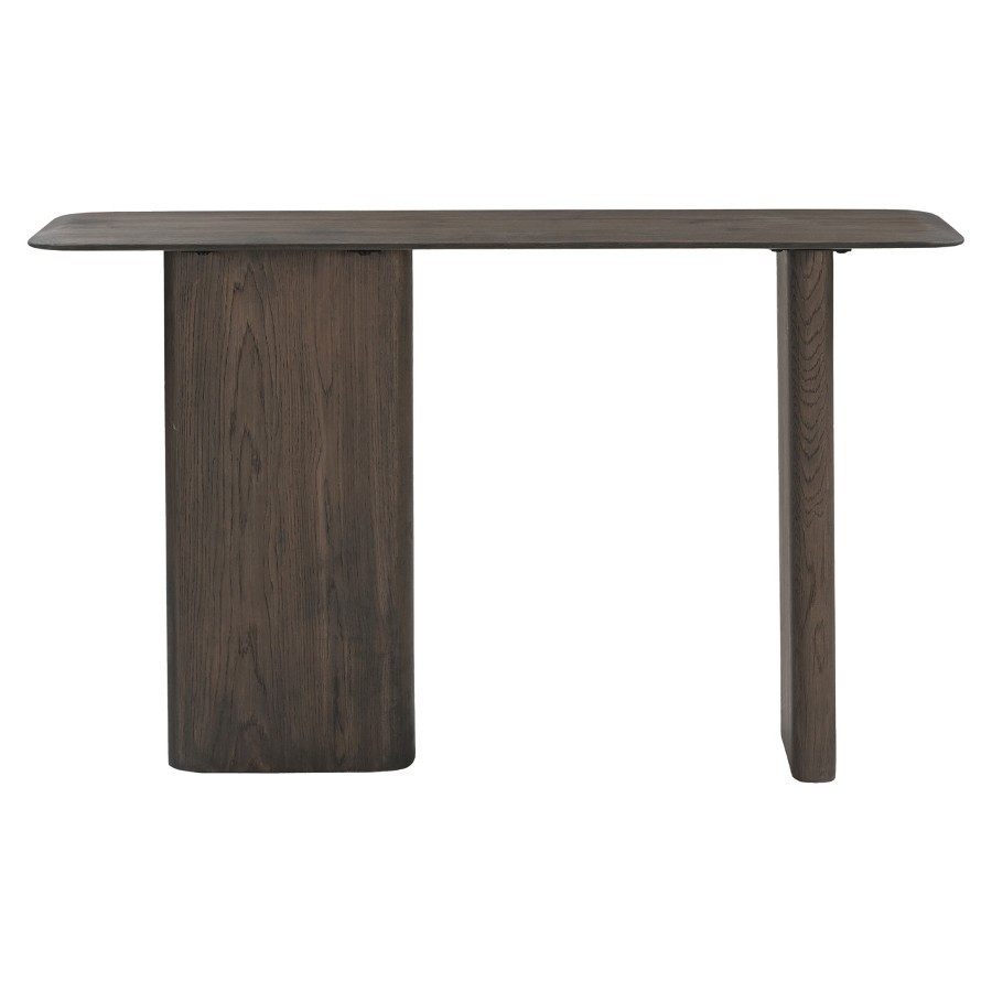 RICHMOND Interiors - 215599 Castello Oak konzolasztal 130 - smoked charchoal (8)