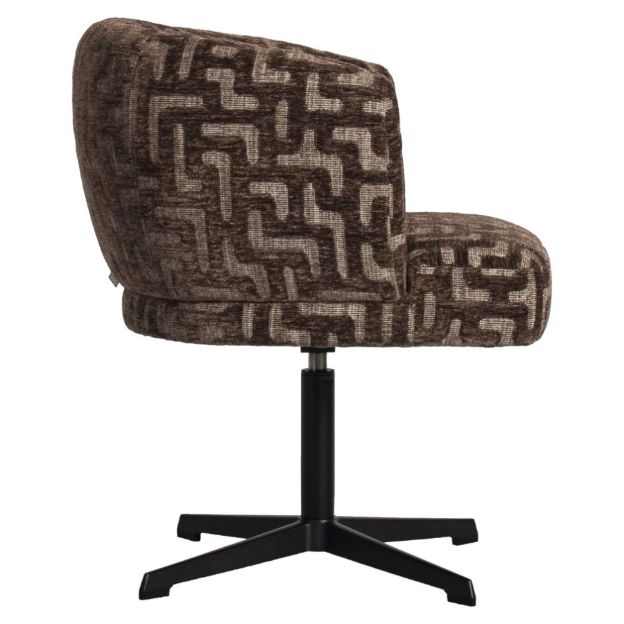 RICHMOND Interiors - 216017 Dinan FR forgó étkezőszék - brown labyrinth (2)