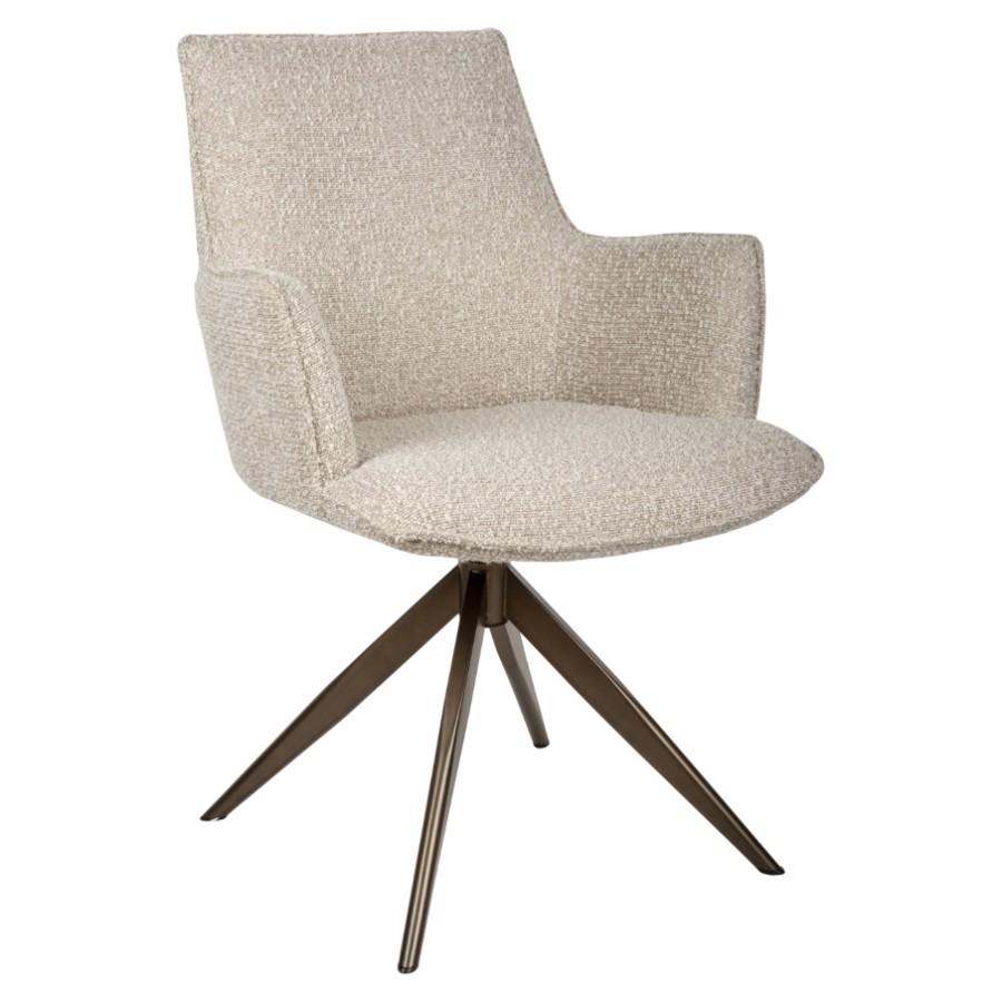 RICHMOND Interiors - 216037 Dakota Brush forgó étkezőszék - natural chunky (2)