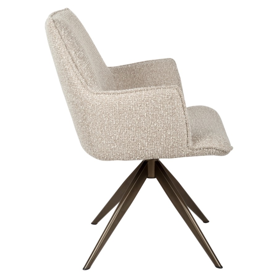 RICHMOND Interiors - 216037 Dakota Brush forgó étkezőszék - natural chunky (3)