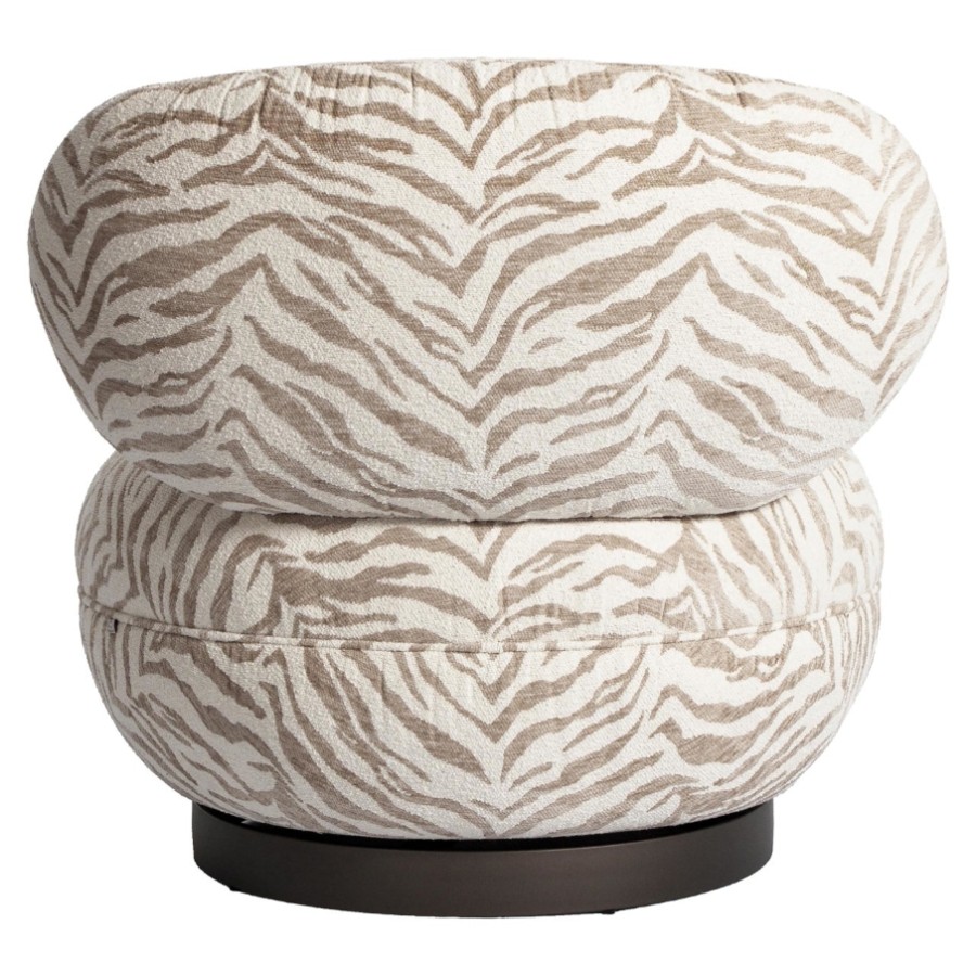 RICHMOND Interiors - 216043 Jace S4736 forgófotel (opc. puffal) - beige tiger (3)