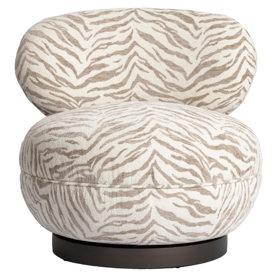 RICHMOND Interiors - 216043 Jace S4736 forgófotel (opc. puffal) - beige tiger (6)