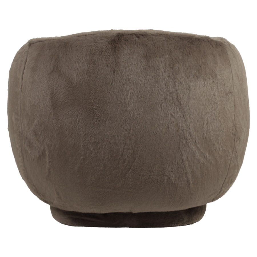 RICHMOND Interiors - 216059 forgó lounge fotel - brown fluffy (6)