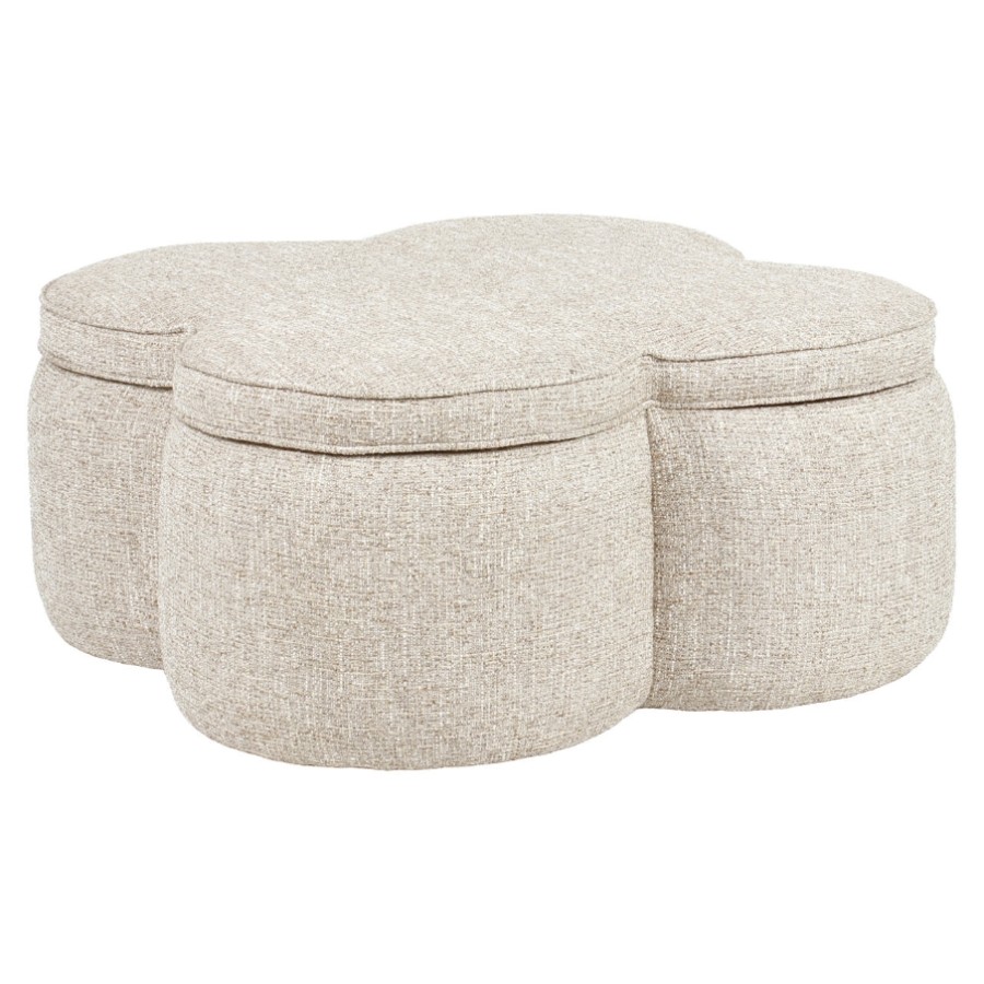 RICHMOND Interiors - 216088 Corbeau puff 92 - sand tweed (5)