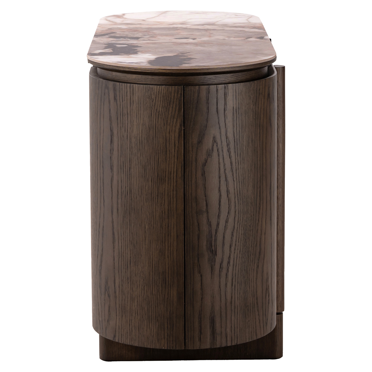 RICHMOND Interiors - 216147 LANGFORD Oak komód 120 - brown marble (4)
