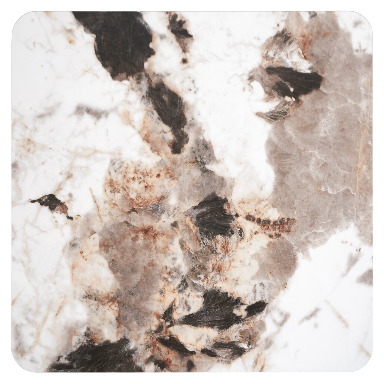 RICHMOND Interiors - 216182 LANGFORD Oak bisztróasztal 70 - brown marble (6)